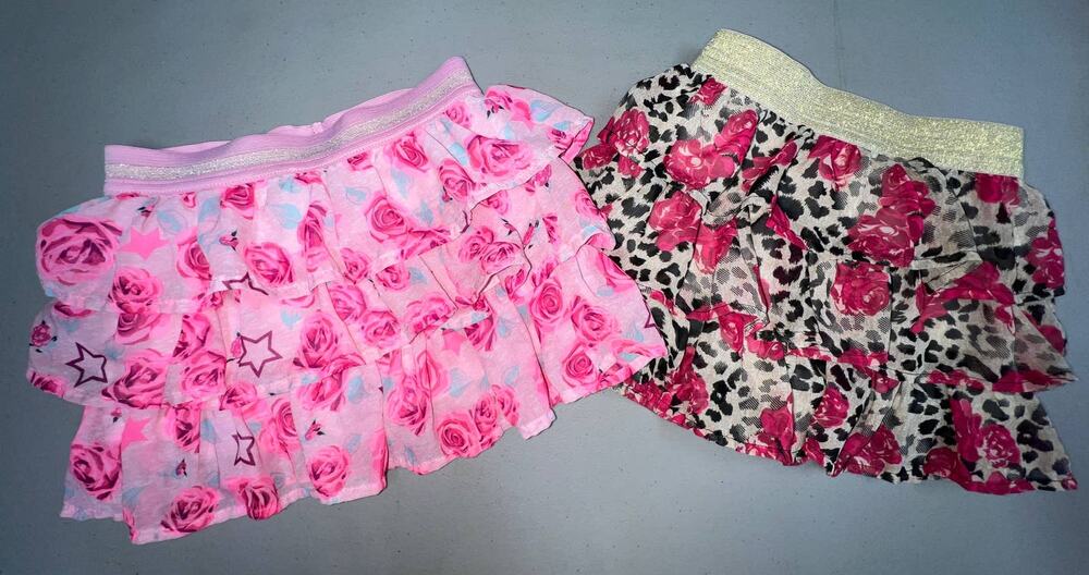 Lot of 2 Floral Skorts Girls 6